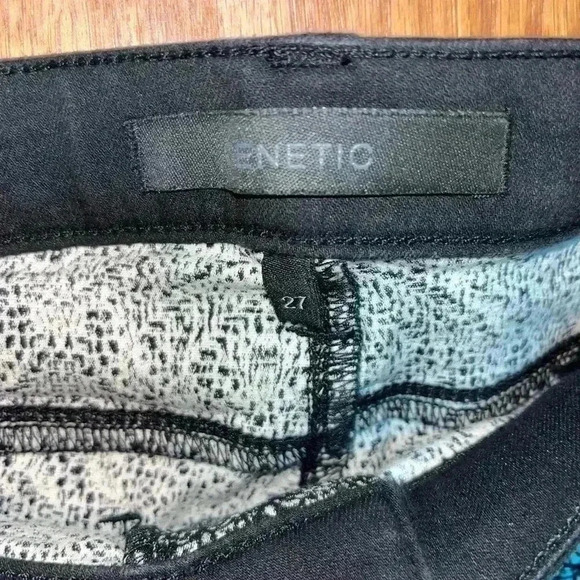 Genetic Denim Shane Black White Jacquard Skinnies - Picture 6 of 6